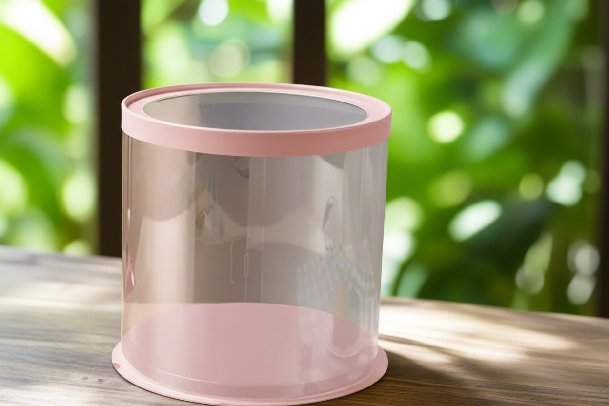 30cm Round by 25cm Tall Clear Cake BOX