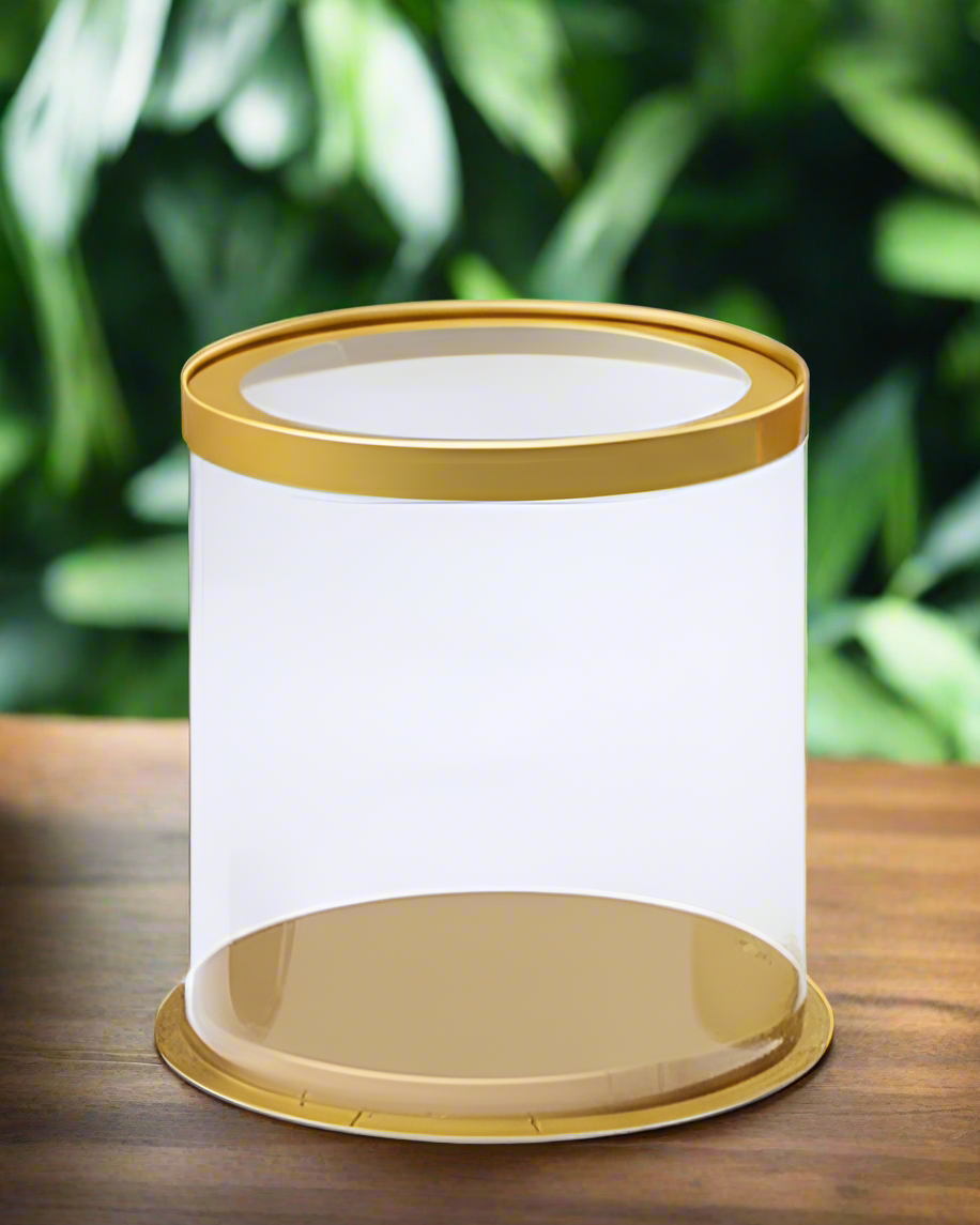 30cm Round by 25cm Tall Clear Cake BOX