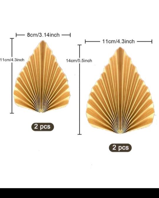 4pcs Palm Leaves