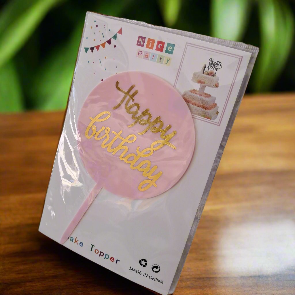 Happy Birthday Cake Topper
