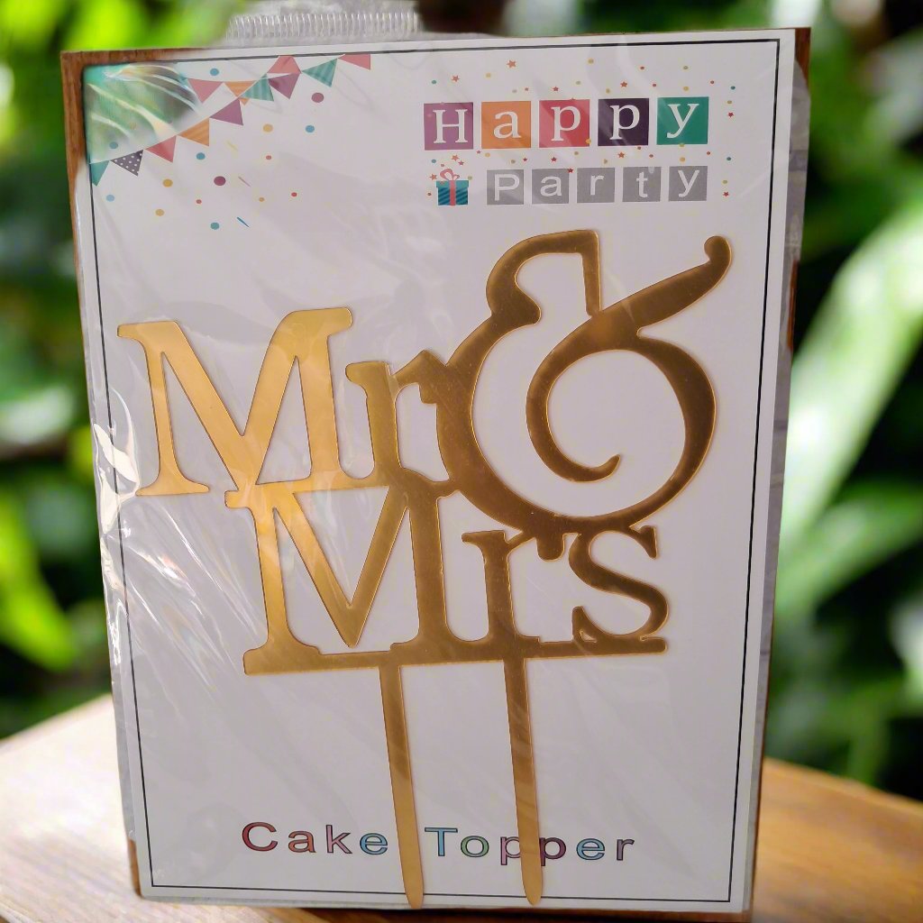 Mr & Mrs Wedding Cake Topper