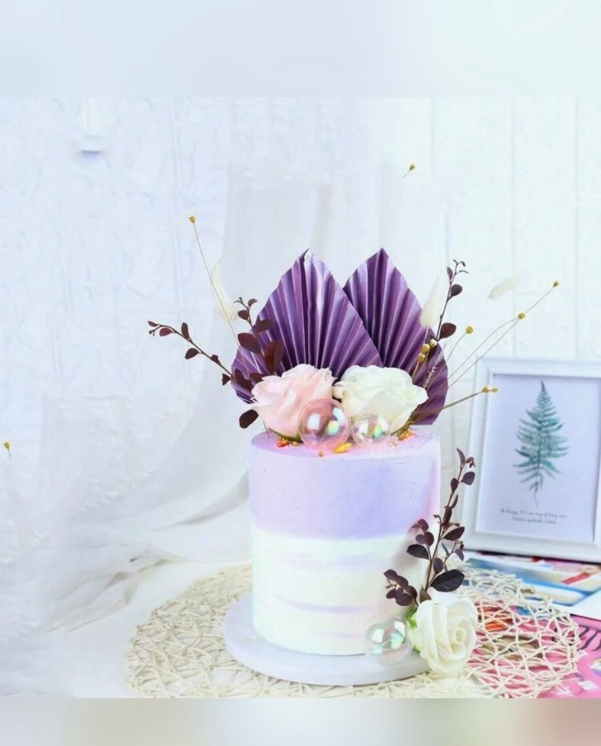 4pcs Palm Leaves