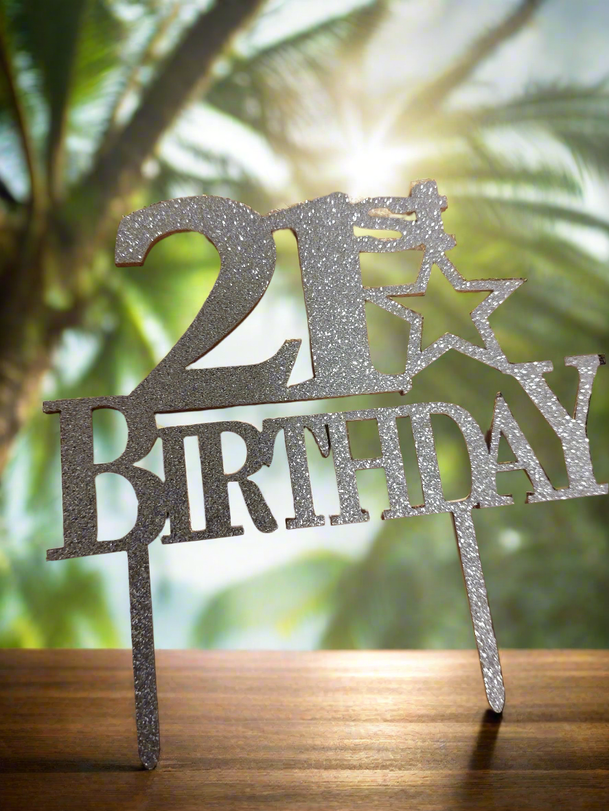 21st birthday topper