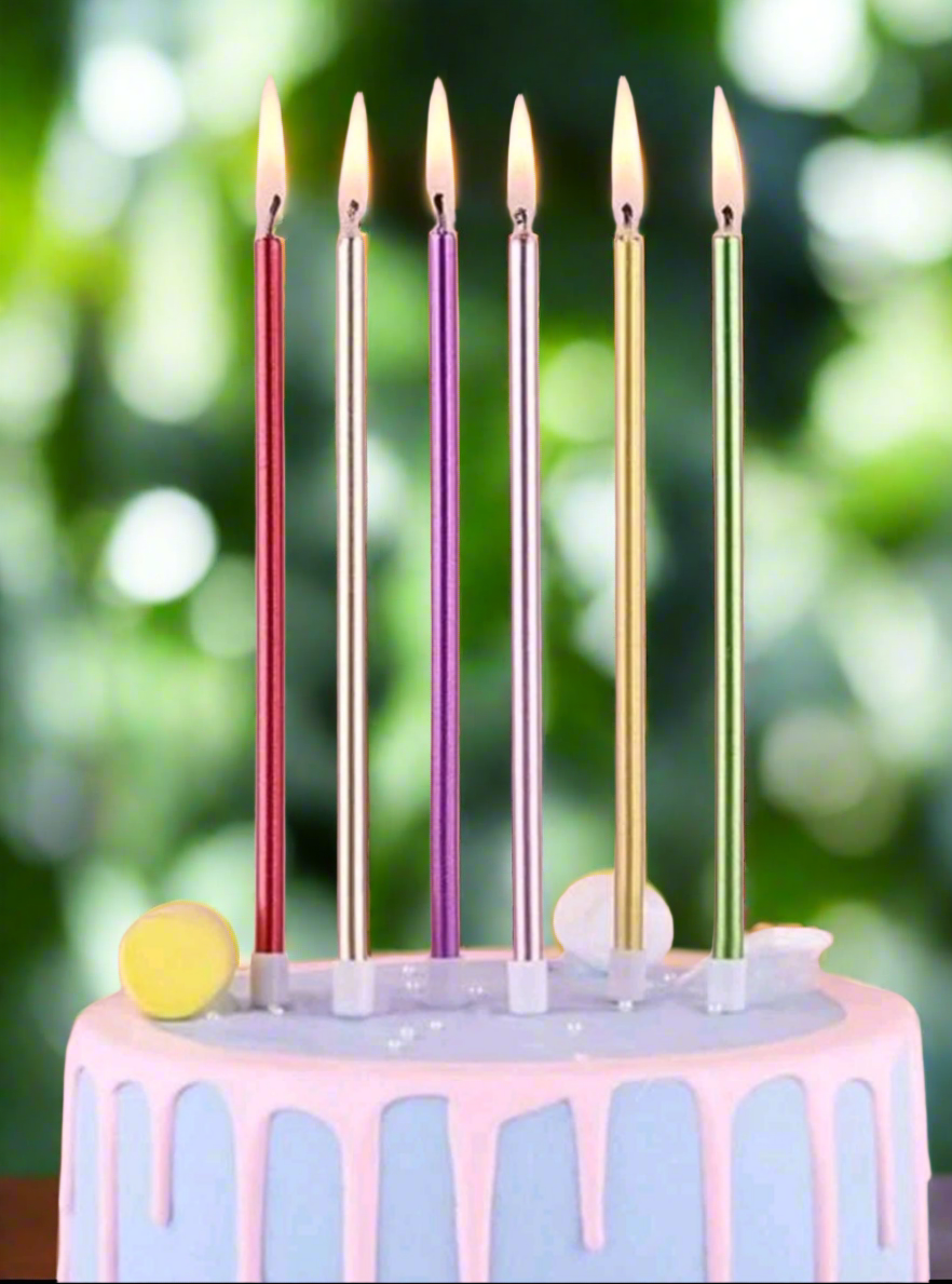 6pc Gold Candles
