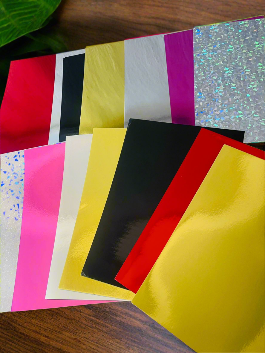 12pc A4 Mirror Stockcards 250gsm
