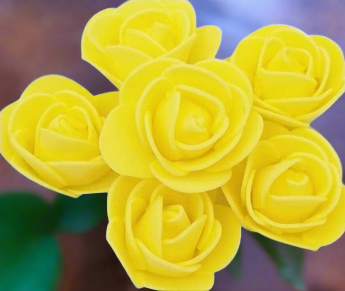 15 Artificial small rose head per pack