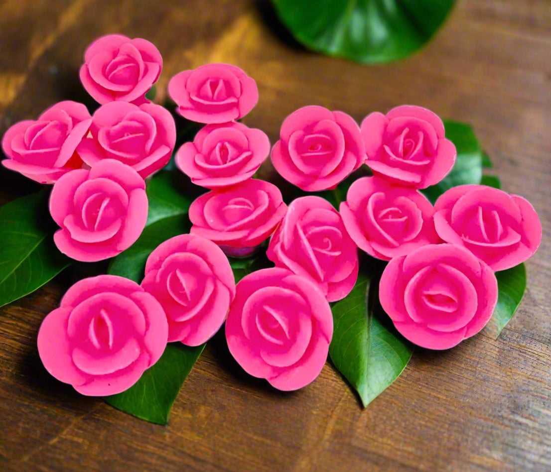 15 Artificial small rose head per pack