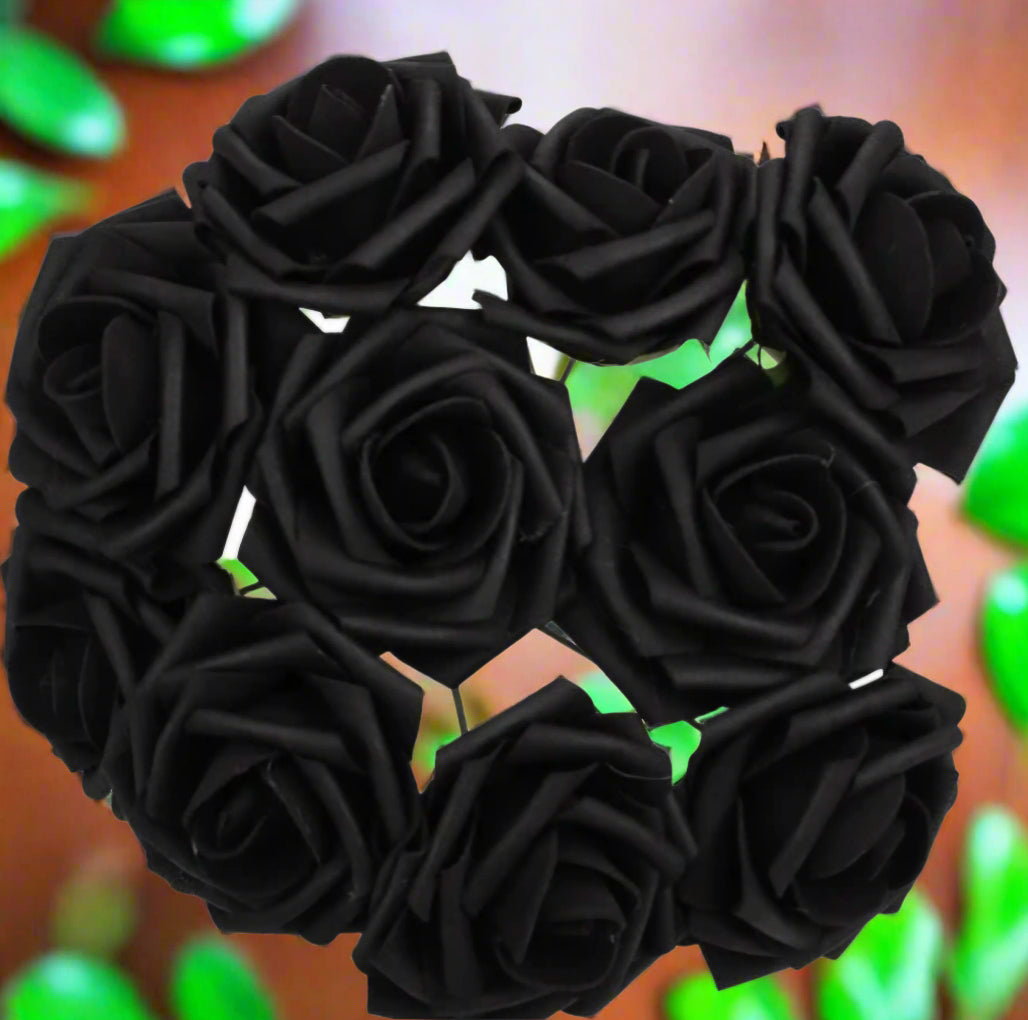 15 Artificial small rose head per pack