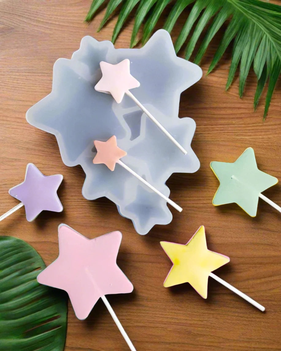 Star Lollipop Silicone Mold