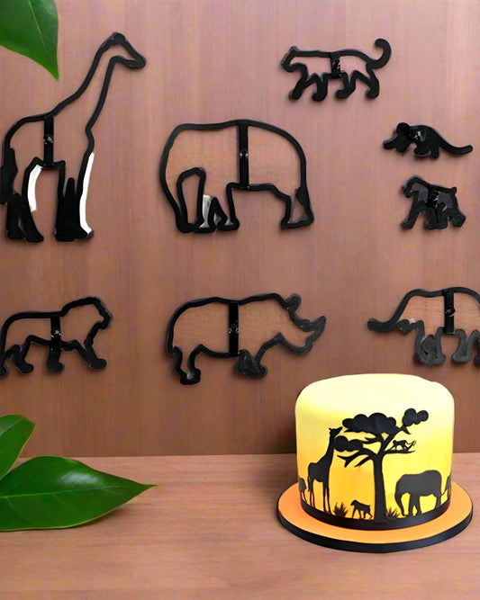 Safari Animal Silhouette Cutter Set