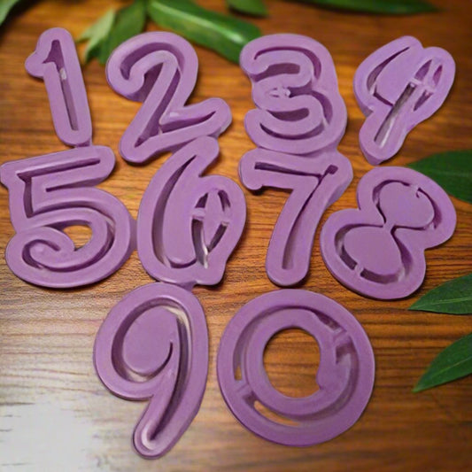 Fancy number cutter - 10 pieces