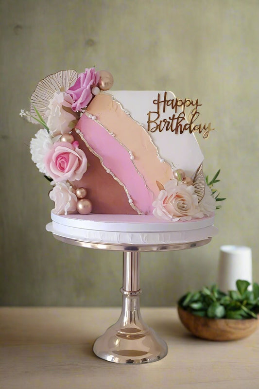 Pink birthday cake