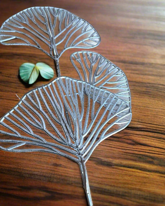 Silver Gingkoes Leaves