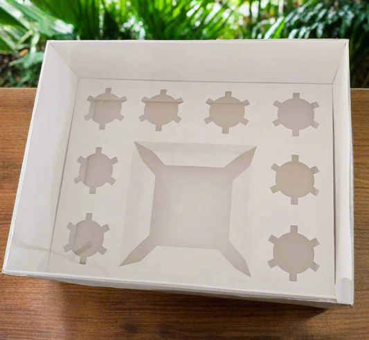 Bento Cake Box- 8 Cup cakes holder