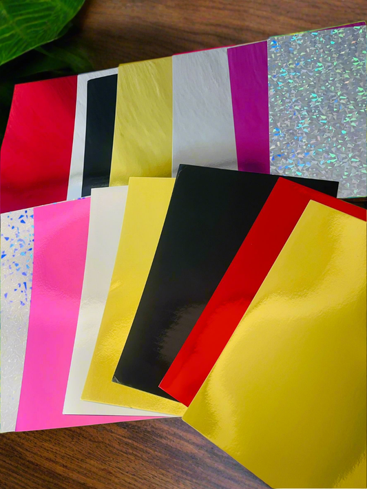 12pc A4 Mirror Stockcards 250gsm
