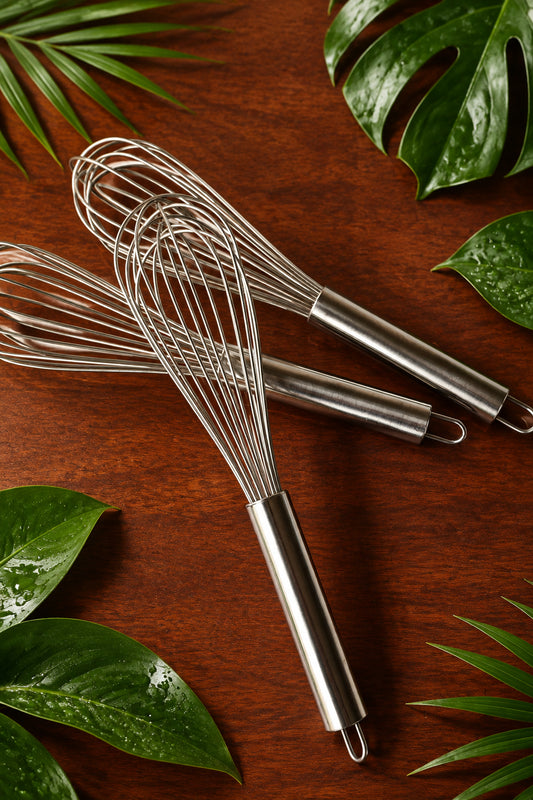 1 x Stainless steel whisk